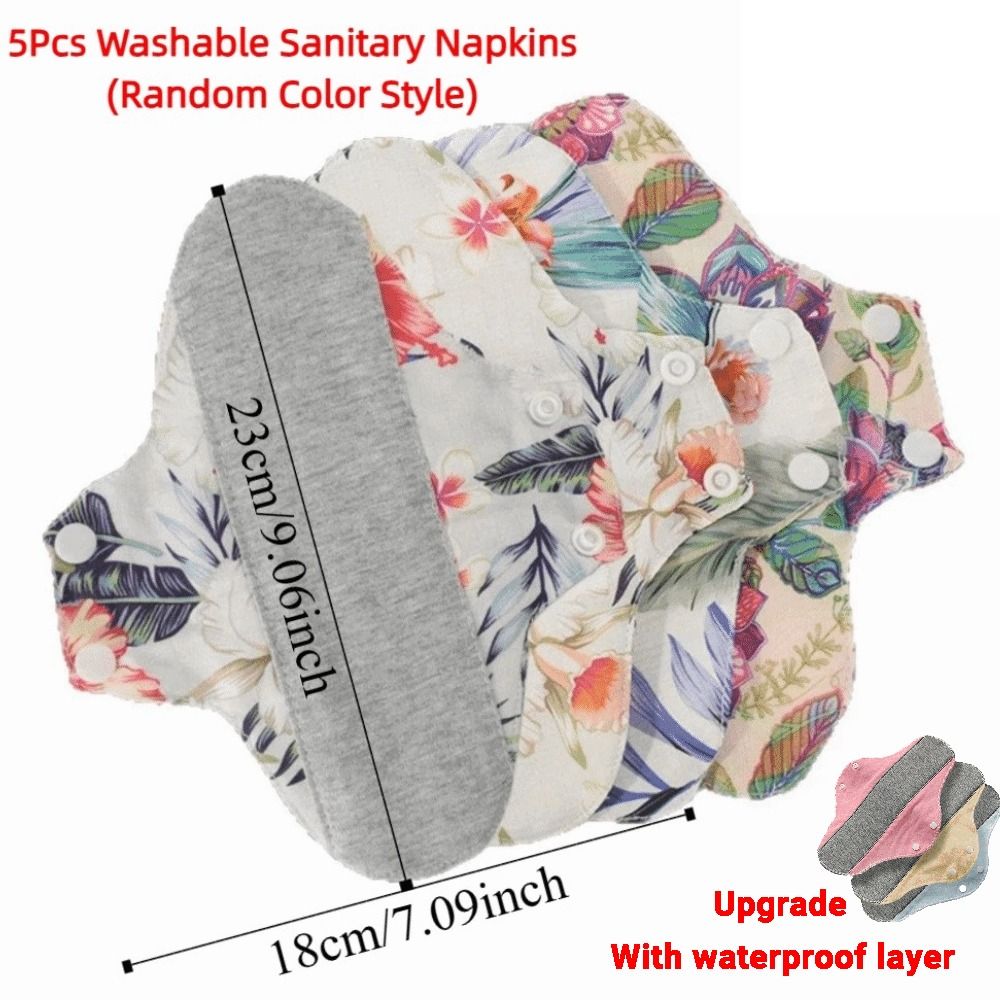 5Pcs Graphene Reusable Sanitar - огляд і ціна Cloth Pad Reusable