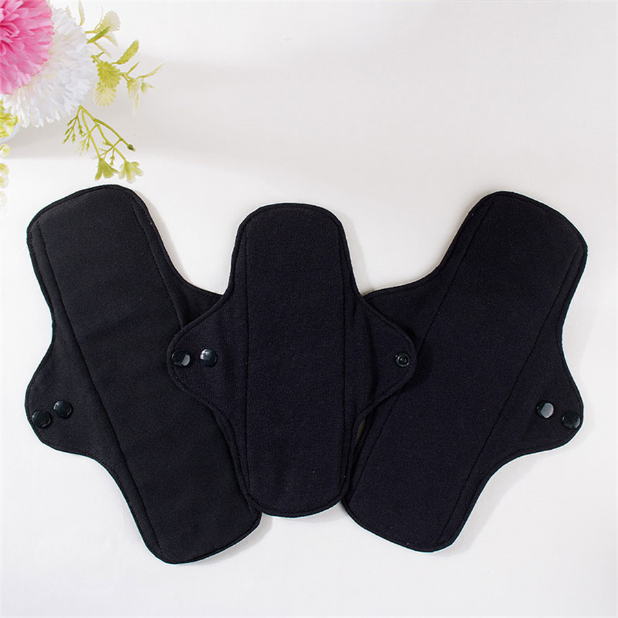 5Pcs Set Washable Black Pure C - огляд і ціна Cloth Pad Reusable